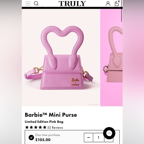 New Pink Barbie Mini Purse. Sold out on the web. - Picture 2 of 9